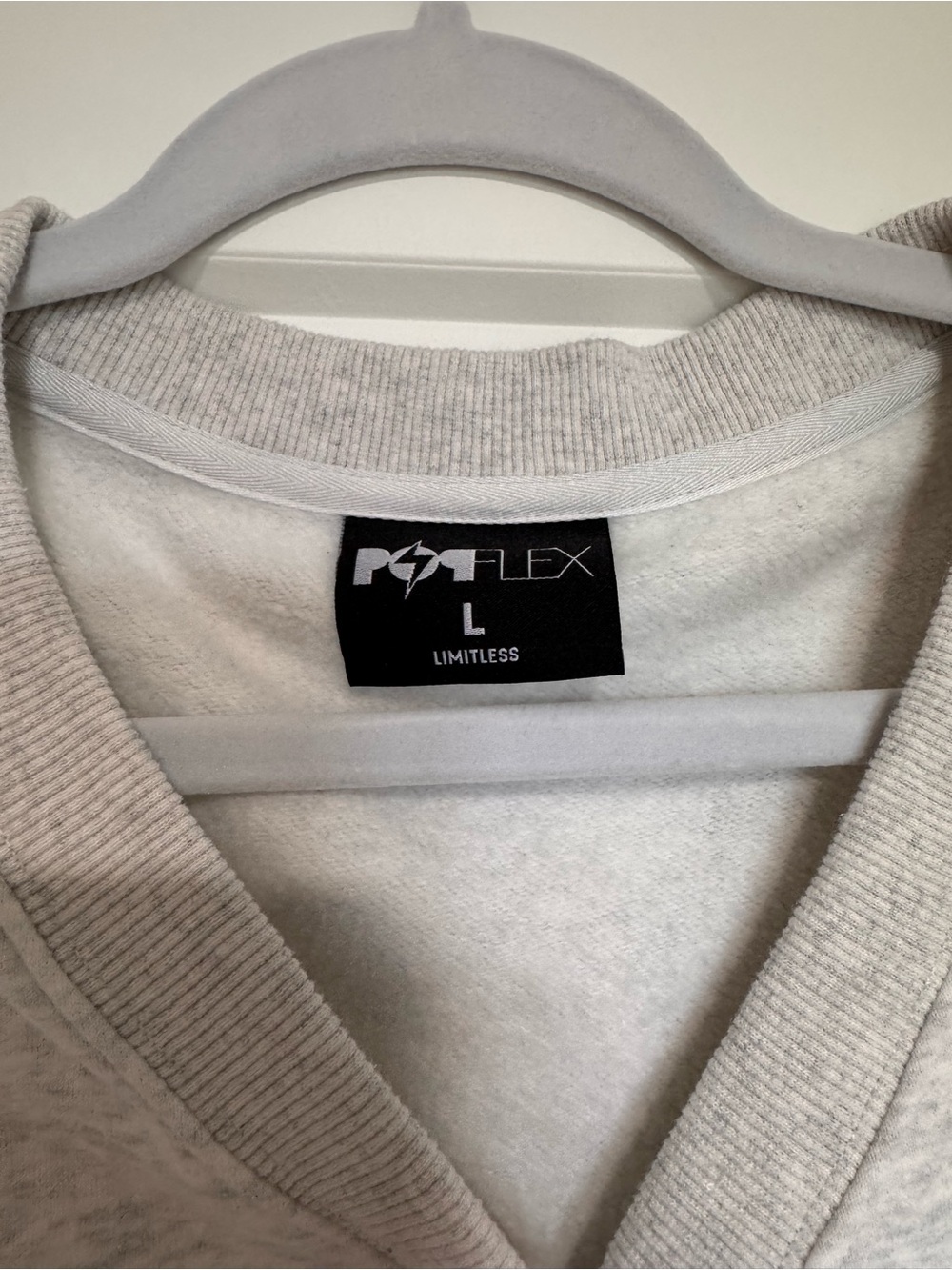 Popflex Belle Cropped Cardigan in Light Grey - Picture 4 of 5